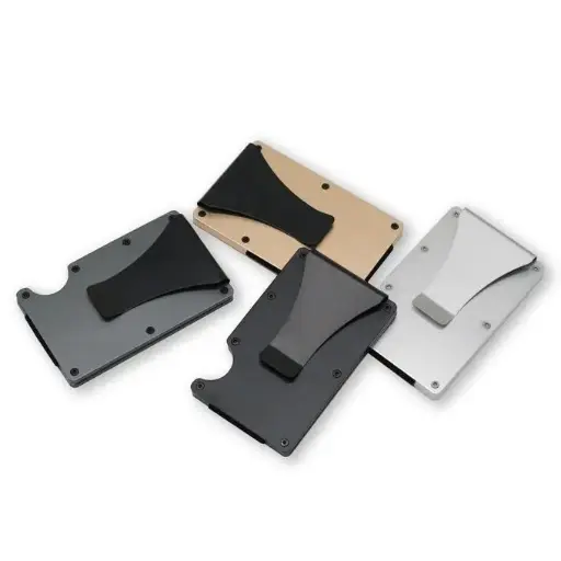 Aluminum Metal Slim Wallet Credit Card Case Holder